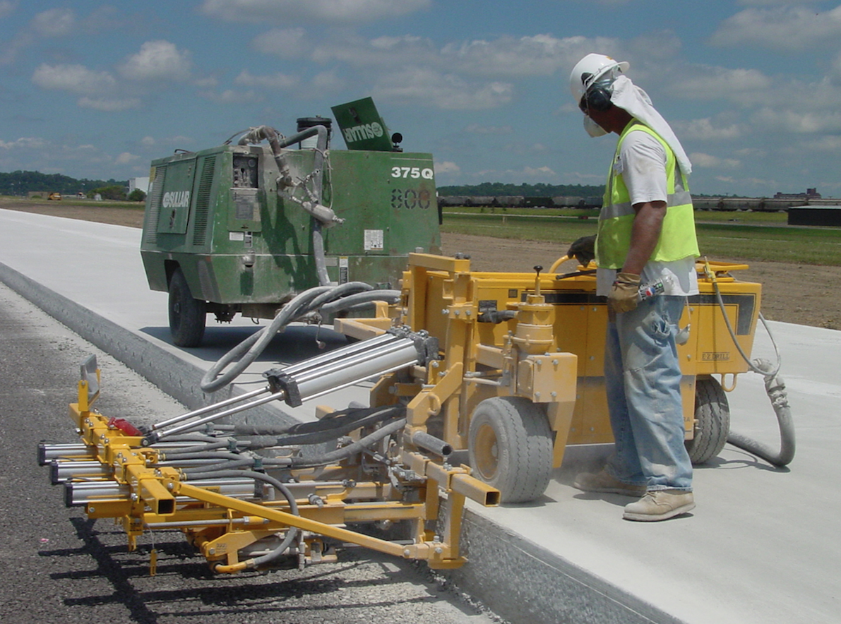 EZ drill offers concrete dowel drill and dust collection system